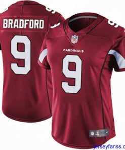 Exclusive Nike Cardinals #9 Sam Bradford Red Team Color Womens Stitched NFL Vapor Untouchable Limited Jersey