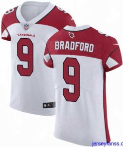 Gorgeous Nike Cardinals #9 Sam Bradford White Mens Stitched NFL Vapor Untouchable Elite Jersey