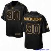 Stylish Nike Cardinals #90 Robert Nkemdiche Black Mens Stitched NFL Elite Pro Line Gold Collection Jersey