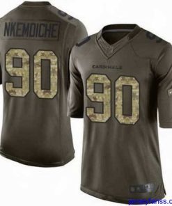 Premium Nike Cardinals #90 Robert Nkemdiche Green Mens Stitched NFL Limited Salute to Service Jersey