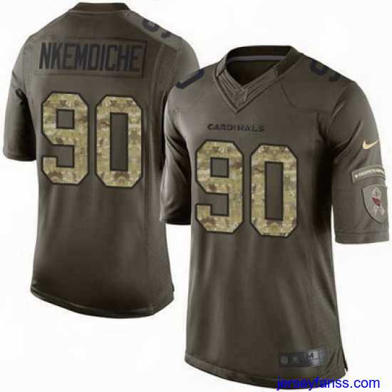 Premium Nike Cardinals #90 Robert Nkemdiche Green Mens Stitched NFL Limited Salute to Service Jersey