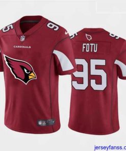 Amazing Nike Cardinals 95 Leki Fotu Red Team Big Logo Vapor Untouchable Limited Jersey