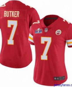 Outstanding Nike Chiefs 7 Harrison Butker Red Team Color Bound Stitched NFL Vapor Untouchable Limited 2024 Super Bowl LVIII Jersey