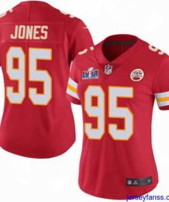 Outstanding Nike Chiefs 95 Chris Jones Red Team Color Bound Stitched NFL Vapor Untouchable Limited 2024 Super Bowl LVIII Jersey