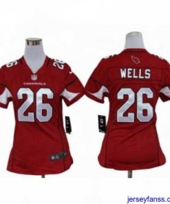 Impressive Nike Arizona Cardinals #26 Chris Wells Red jerseys