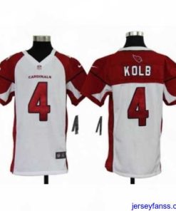 Impressive Nike NFL Arizona Cardinals #4 Kevin Kolb White Jerseys