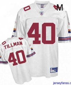 Exclusive Reebok Arizona Cardinals 40 Pat Tillman White Authentic Throwback NFL Jersey