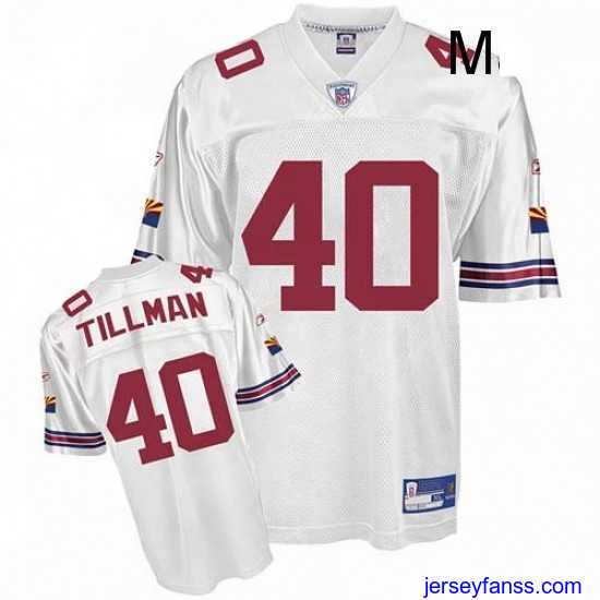 Exclusive Reebok Arizona Cardinals 40 Pat Tillman White Authentic Throwback NFL Jersey