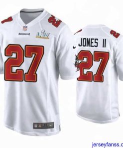 Exclusive Ronald Jones Ii Buccaneers White Super Bowl Lv Game Fashion Jersey