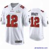 Outstanding Tom Brady Buccaneers White Super Bowl Lv Game Fashion Jersey