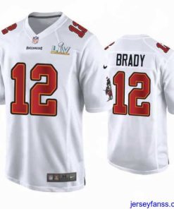 Outstanding Tom Brady Buccaneers White Super Bowl Lv Game Fashion Jersey