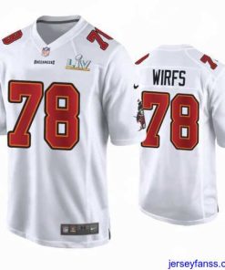 Exclusive Tristan Wirfs Buccaneers White Super Bowl Lv Game Fashion Jersey