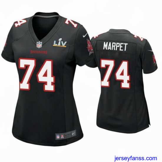 Stylish Ali Marpet Buccaneers Black Super Bowl Lv Game Fashion Jersey