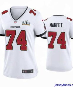 Gorgeous Ali Marpet Buccaneers White Super Bowl Lv Game Jersey