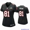 Exclusive Antonio Brown Buccaneers Black Super Bowl Lv Game Fashion Jersey
