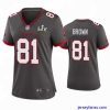 Stylish Antonio Brown Buccaneers Pewter Super Bowl Lv Game Jersey