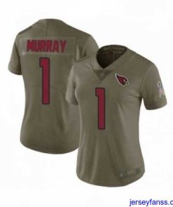 Amazing Arizona Cardinals #1 Kyler Murray Limited Olive 2017 Salute to Service NFL Jersey