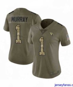Stylish Arizona Cardinals #1 Kyler Murray Limited Olive Camo 2017 Salute to Service NFL Jersey