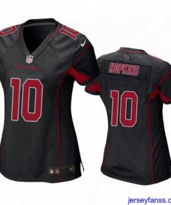Exclusive Arizona Cardinals 10 DeAndre Hopkins Black Color Rush Stitched Jersey