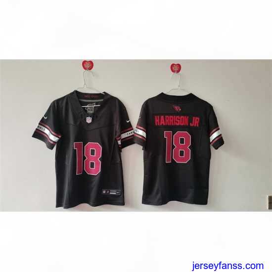 Amazing Arizona Cardinals 18 Marvin Harrison Jr Black 2024 F.U.S.E Stitched Jersey