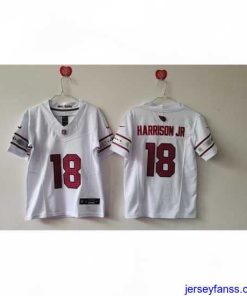 Gorgeous Arizona Cardinals 18 Marvin Harrison Jr White 2024 F.U.S.E Stitched Jersey