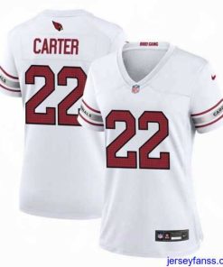 Gorgeous Arizona Cardinals 22 Michael Carter White 2023 Stitched Jersey