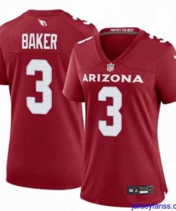 Premium Arizona Cardinals Budda Baker #3 Red 2024 F.U.S.E Vapor Untouchable Limited Stitched