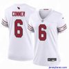 Amazing Arizona Cardinals James Conner #6 White 2024 F.U.S.E Vapor Untouchable Limited Stitched