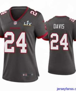 Amazing Carlton Davis Buccaneers Pewter Super Bowl Lv Game Jersey