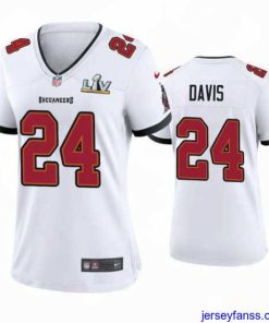Fantastic Carlton Davis Buccaneers White Super Bowl Lv Game Jersey