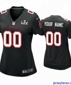 Exclusive Custom Buccaneers Black Super Bowl Lv Game Fashion Jersey