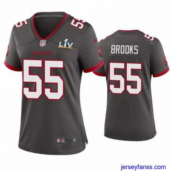 Exclusive Derrick Brooks Buccaneers Pewter Super Bowl Lv Game Jersey