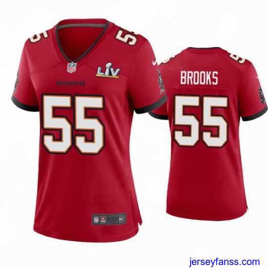 Exclusive Derrick Brooks Buccaneers Red Super Bowl Lv Game Jersey