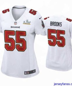 Stylish Derrick Brooks Buccaneers White Super Bowl Lv Game Fashion Jersey