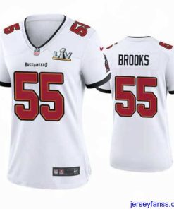 Exclusive Derrick Brooks Buccaneers White Super Bowl Lv Game Jersey