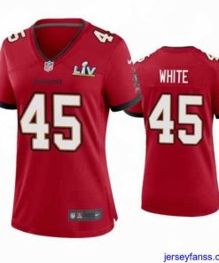 Gorgeous Devin White Buccaneers Red Super Bowl Lv Game Jersey