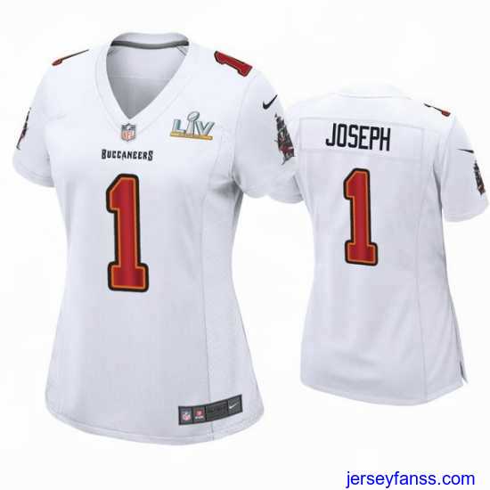 Premium Greg Joseph Buccaneers White Super Bowl Lv Game Fashion Jersey