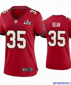 Exclusive Jamel Dean Buccaneers Red Super Bowl Lv Game Jersey