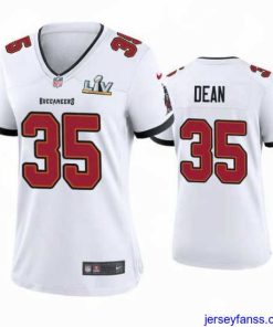 Fantastic Jamel Dean Buccaneers White Super Bowl Lv Game Jersey