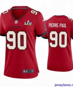 Amazing Jason Pierre Paul Buccaneers Red Super Bowl Lv Game Jersey