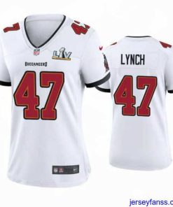 Exclusive John Lynch Buccaneers White Super Bowl Lv Game Jersey