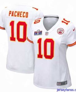 Exclusive Kansas City Chiefs 10 Isiah Pacheco White 2023 F.U.S.E  Vapor Untouchable Limited Stitched 2024 Super Bowl LVIII Jersey
