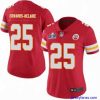 Outstanding Kansas City Chiefs 25 Clyde Edwards Helaire Red Vapor Untouchable Stitched NFL 2024 Super Bowl LVIII Jersey