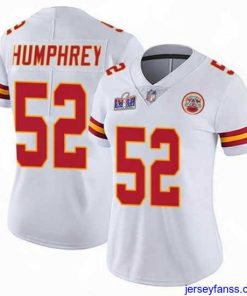 Amazing Kansas City Chiefs 52 Creed Humphrey White Vapor Untouchable Limited Stitched Football 2024 Super Bowl LVIII Jersey