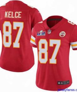 Amazing Kansas City Chiefs 87 Travis Kelce Red Vapor Untouchable Limited Stitched Football 2024 Super Bowl LVIII Jersey