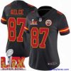 Exclusive Kansas City Chiefs Travis Kelce #87 Black 2024 2025 Super Bowl LIX F.U.S.E Stitched Jersey