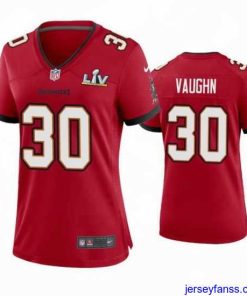 Amazing Ke'Shawn Vaughn Buccaneers Red Super Bowl Lv Game Jersey