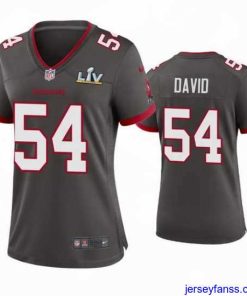 Fantastic Lavonte David Buccaneers Pewter Super Bowl Lv Game Jersey