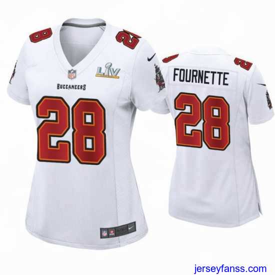 Stylish Leonard Fournette Buccaneers White Super Bowl Lv Game Fashion Jersey