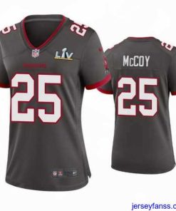 Outstanding Lesean Mccoy Buccaneers Pewter Super Bowl Lv Game Jersey